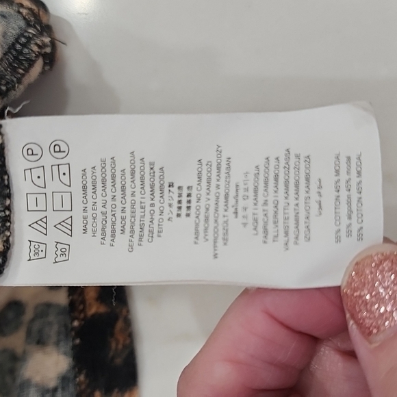 Michael Michael Kors women's 3/4 sleeve leopard Print Top small - Picture 5 of 5